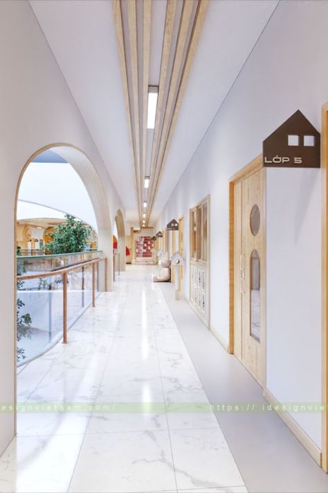 #preschool #hallway #design #decorating #inspiration #kindergarten Kindergarten Hallway, Temple Design For Home, Hallway Design, Temple Design, Decorating Inspiration, Hallway, Kindergarten, Preschool, Room Divider