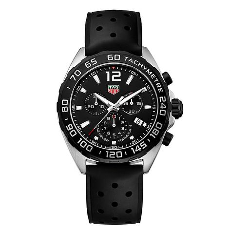 Tag Heuer F1 Men's Stainless Steel Strap Watch - Product number 4716973 Tag Heuer Formula 1, Tag Heuer Formula, Swiss Army Watches, Tag Heuer Watch, Gents Watches, Mens Watches Black, Tag Heuer, Stainless Steel Watch, Casio Watch