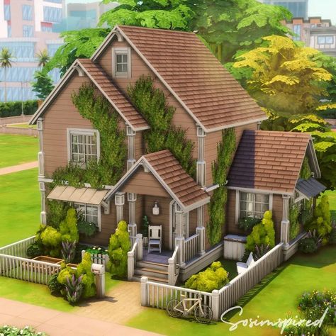 Sims4 Layout, Sims 4 Hus, Sims 2 House, Sims 4 Houses Layout, Die Sims 4, Sims Houses, Muebles Sims 4 Cc, Cute Little Houses, Sims 4 House Plans