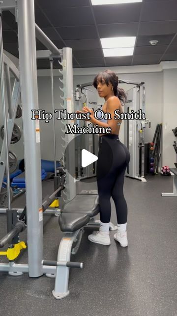 Fefa Lazu on Instagram: "Hip Thrust on Smith Machine #hipthrust #glutes #gluteworkout #smithmachine" Smith Machine Hip Thrust Set Up, Hip Thrust Workout Smith Machine, Hip Thrust On Smith Machine, Smith Machine Hip Thrust, Hip Thrust Workout, Hip Thrust Machine, Smith Machine Workout, Circuit Workouts, Smith Machine