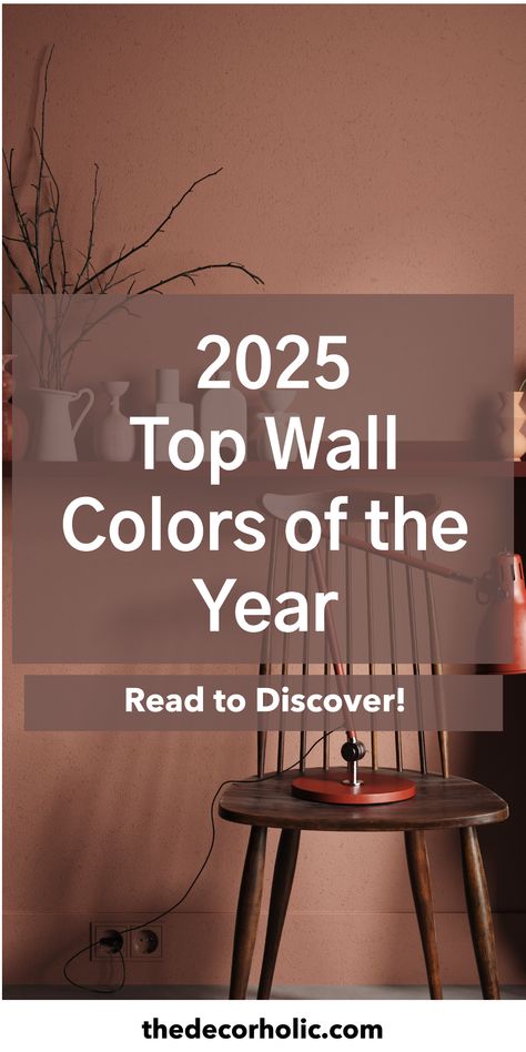 Transform your space with the best wall colors 2025! Discover the top hues that will elevate your home and reflect the latest trends. From soothing neutrals to bold accents, our blog post explores the must-have colors that inspire warmth and creativity. Whether you're redecorating or just looking for fresh ideas, these shades will help you create a stunning environment. Dive into the palette of the year and let your walls tell a story! #bestwallcolor #homedecor #2025trends Behr Auburn Glaze, Auburn Glaze Behr Paint, Classy Paint Colors Interior Design, Transitional Wall Colors, Dual Color Wall Paint, Wall Color For Teak Furniture, Wall Colors With Brown Floors, Dunelm Paint Colours, Salmon Color Walls