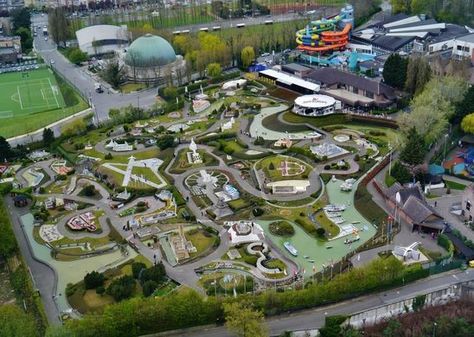 Miniature Park, Brussels Belgium, Rooftop Garden, Panoramic View, Miniature Garden, 404 Page Not Found, Brussels, Editorial Photography, Theme Park