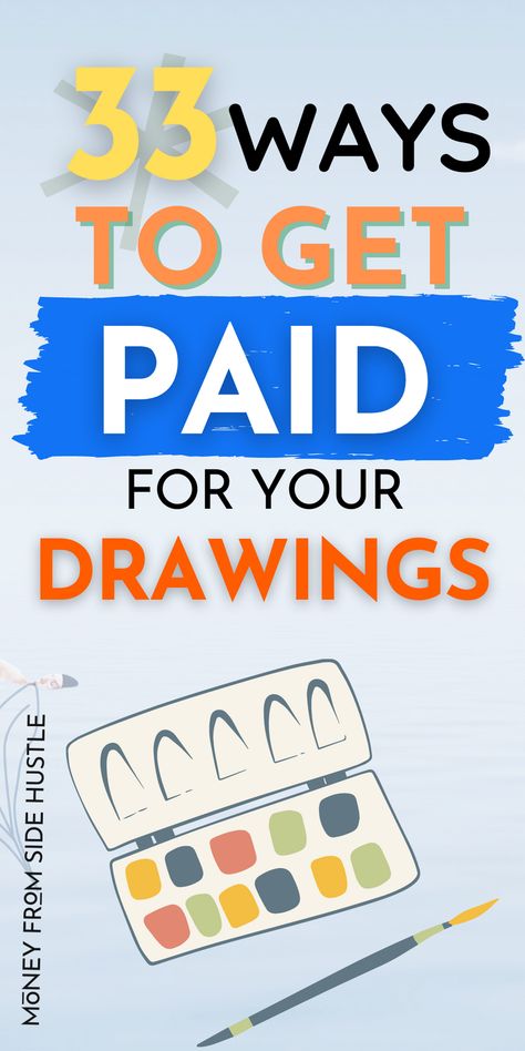 If you are creative, you can use your talent to make money working from home. Artists can make money with their drawings using these platforms. Get Paid To Draw, Freelance Sites, Teaching Drawing, Making Stickers, Legitimate Work From Home, How To Make Stickers, Earning Money, Ways To Make Money, Make Money Fast