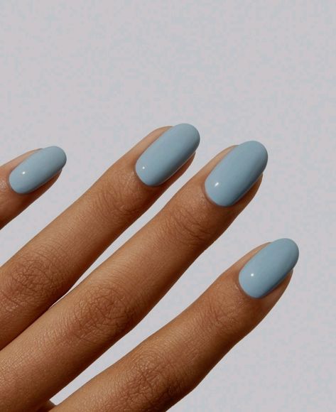 Short Light Blue Nails, Blue Nail Ideas, Light Blue Nails, Blue Nail, Nails Inspo, Blue Nails, Powder Blue, Nail Ideas, Nail Inspo