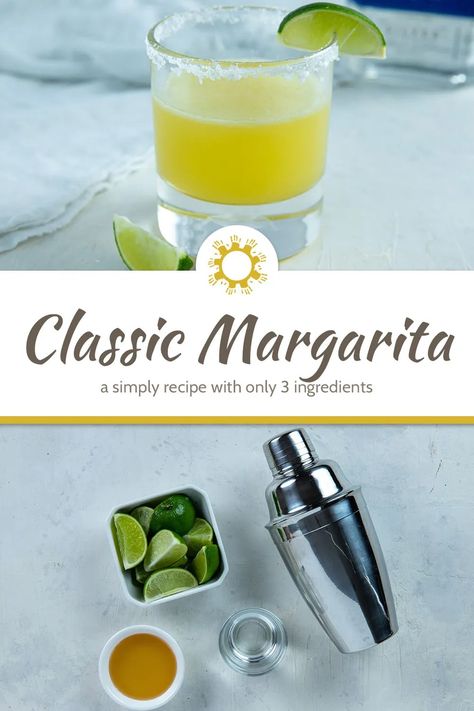 A margarita is a simple yet classic cocktail perfect for any occasion. This 3 ingredient margarita comes together in minutes. 3 Ingredient Margarita Recipe, Classic Margarita, Agave Syrup, Margarita Recipe, Classic Cocktail, Simply Recipes, Margarita Recipes, Lime Wedge, 3 Ingredient