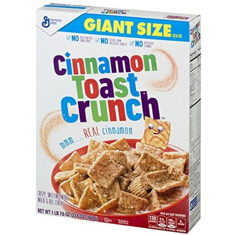 Cinnamon Toast Crunch Breakfast Cereal, 23.6 oz * Click image for more details. (This is an affiliate link) #PrimePantry Cinnamon Toast Crunch Cereal, Cinnamon Cereal, Whole Grain Foods, Whole Grain Cereals, Cold Cereal, Crunch Cereal, Granola Cereal, Cinnamon Toast Crunch, General Mills