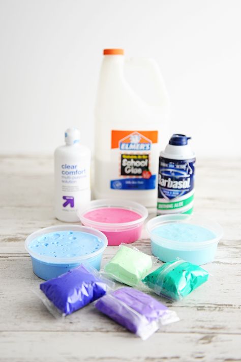 The Best DIY Butter Slime Recipe Made With Clay (No Borax) Diy Butter Slime Recipe, Butter Slime Recipe Without Borax Easy, Slime Ingredients List, Butter Slime Recipe Without Clay, Slime Recipe Easy Borax And Glue, Butter Slime Without Clay, Slime Using Borax And Glue, Cara Membuat Slime, Butter Slime Diy