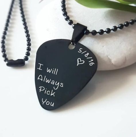 Treat them right with our pick of the 46 must-have guitar items, essential accessories, clever gadgets and instruments for every budget Pick Necklace, Guitar Pick Necklace, Name Keychain, Steel Guitar, I Pick, Gift For Husband, Guitar Picks, Guitar Pick, Name Necklace