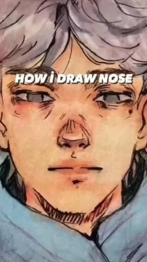 Draw Nose, Sketch Tutorial, الفن الرقمي, Nose Drawing, Seni Dan Kraf, Tutorials Drawing, Art Tools Drawing, Art Drawings Sketches Creative, Hand Art Drawing