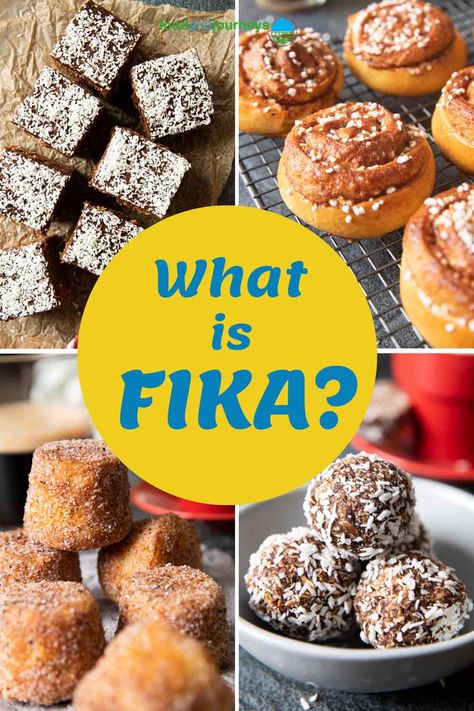 Keep hearing about fika, but not sure what it means? This post will clear it up for you, plus traditional fika recipes that let you arrange Swedish fika without flying to Sweden! Swedish Potatoes, Finland Recipes, Bakery Chocolate Cake, Blueberry Clafoutis, Dill Cream Sauce, Saffron Cake, Cardamom Cookies, Swedish Chocolate, Swedish Cuisine