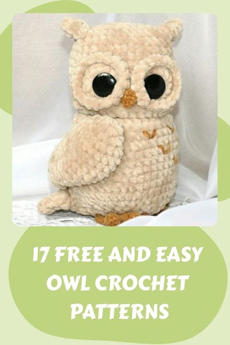 If you want to crochet an owl, look no further! In this article you'll find owl amigurumi, owl scarfs, owl bags and more. Crochet Owl Pillows, Crochet Owl Basket, Owl Crochet Pattern Free, Owl Crochet Pattern, Amigurumi Owl, Crocheted Accessories, Owl Scarf, Owl Bags, Owl Blanket