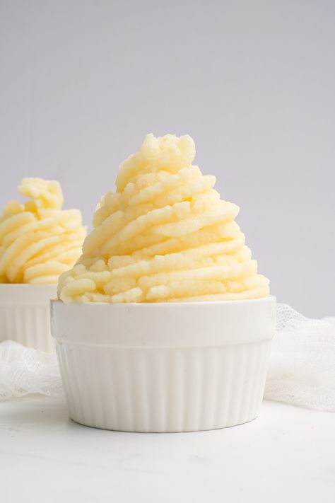 the completed Ninja Creami Dole Whip served in a white dessert dish. Egg Recipes For Lunch, Pineapple Dole Whip, Ninja Creami Recipes, Ninja Creamy, Weight Watchers Crock Pot Recipes, Dole Whip Recipe, Banana Cream Pie Recipe, Vegetarian Slow Cooker Recipes, Banana Pie