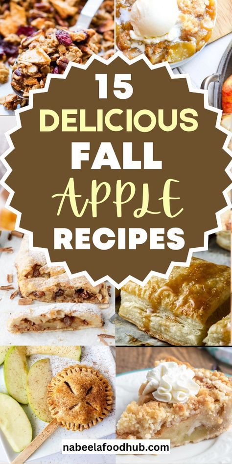 Discover 15 Delicious Fall Apple Recipes perfect for cozy autumn days! delicious fall apple recipes | tasty apple dishes | fall apple dessert ideas | best apple recipes for fall | apple-based fall dishes | apple pie recipes | apple crisp ideas | apple cider recipes | fall apple treat ideas | apple-themed fall desserts | easy fall apple recipes | cozy fall apple dishes | apple cinnamon recipes | autumn apple recipes | apple-inspired fall dishes | warm apple recipes for fall | apple recipes for Thanksgiving | fall apple baking ideas | sweet apple recipes | apple-themed fall treats. Apple Baking Ideas, Easy Fall Apple Recipes, Autumn Apple Recipes, Apple Dessert Ideas, Apple Crockpot Recipes, Green Apple Recipes, Recipes With Apples, Apple Baking, Recipes Autumn