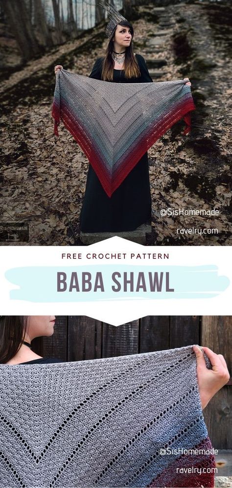 Crescent Shawl Pattern Crochet, Crochet Witch Shawl, Free Shawl Crochet Pattern Easy, Lace Crochet Shawl Pattern Free, One Skein Crochet Shawl Pattern Free, Crochet Winter Shawl Pattern Free, One Skein Shawl Crochet, Shawl Crochet Pattern Free, Triangle Shawl Crochet Pattern Free