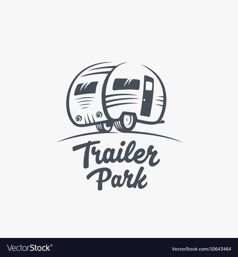 Trailer Logo, Rv Van, Halloween Logo, Candle Label Template, Retro Typography, Vector Online, Retro Vector, Cat Vector, Abstract Logo