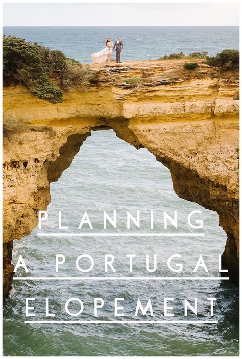 A couple at the cliffs in Algarve over the sea during their elopement in suites alba resort #beachelopement #portugalelopement #algarve #suitesalbaresort #portugalwedding Elopement In Portugal, Lisbon Elopement, Portugal Elopement, Portugal Wedding Venues, Small Beach Weddings, Organic Photography, Lagos Portugal, Douro Valley, Surf Camp