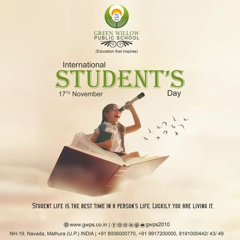 International Students' Day, World Student Day Creative Ads, World Students Day Creative Ads, World Students Day, Tulja Bhavani, International Students Day, Student's Day, Student Day, Happy Independence Day Images