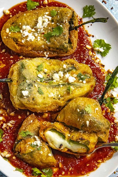 Red Sauce For Chili Rellenos, Chili Reano Recipe Chile Relleno, Stuffed Green Chillies Recipes, Gluten Free Chili Relleno, Chili Reano Recipe, Stuffed Plobanos Peppers Recipes, Crispy Chili Relleno, Crispy Chili Relleno Recipe, Chili Relleno Recipe Authentic