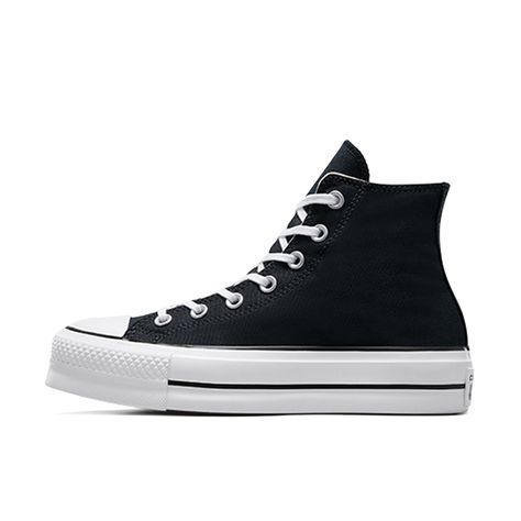 PRICES MAY VARY. Fabric: Canvas Rubber sole Removable insole, Signature logo patch Platform: 1.25in / 30mm Lace-up closure Platform Chucks, White Platform Sneakers, Chuck Taylor All Star Lift, Sneakers Mode, Black Shoes Women, Platform Sneaker, Converse Chuck Taylor All Star, Womens Converse, Platform Sneakers