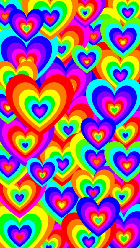 Rainbow Heart Wallpaper, Rainbow Hearts Wallpaper, Aesthetic Heart, Hearts Wallpaper, Rainbow Hearts, Rainbow Aesthetic, Rainbow Wallpaper, Best Background Images, Dog Paw Print