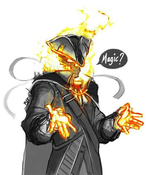 Ghost Rider Oc, Ghost Raider, Assassins Creed Funny, Ghost Rider Pictures, Ghost Rider Wallpaper, Assassins Creed Art, Drawing Cartoon Faces, Space Artwork, Dungeons And Dragons Homebrew