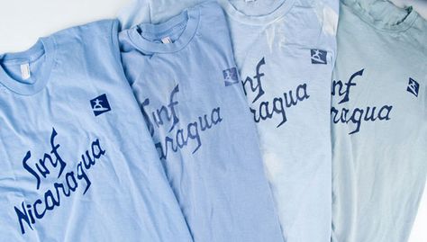 surf-nicaragua-shirts-aged-spread Stamp Shirt, Chris Knight, 80s Films, Shirt Transformation, Real Genius, How To Fade, Clothes Pegs, Super Secret, Fashion Diy