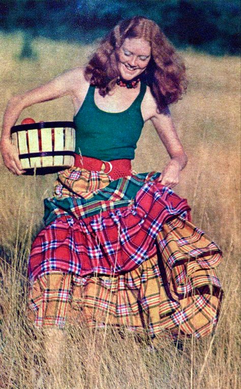 Mademoiselle Magazine, Country Vacation, Farm Fashion, Arthur Elgort, Colorful Ribbon, Black Knit Top, 70’s Fashion, Alley Cat, The Farmer