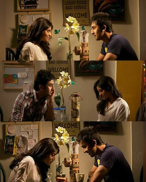 Bollywood Movie Love Scenes, Wake Up Sid Wallpapers, Wake Up Sid Posters, Wake Up Sid Aesthetic, Wake Up Sid, Bollywood Aesthetics, Bollywood Wallpaper, Vintage Bollywood Aesthetic, Movies To Watch Teenagers