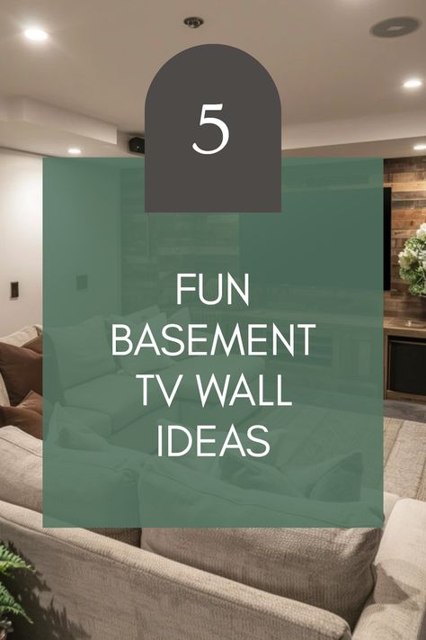 Discover 5 innovative basement TV wall ideas that can completely transform your entertainment space. From cozy movie nights to vibrant game days, these tips will help you design a stylish basement that fits your lifestyle. Explore creative ways to arrange furniture, optimize wall space for TVs, and choose complementary colors for that perfect look. With the right approach, your basement can become the family hub for entertainment and relaxation. Dive into these effective design ideas today and create the perfect view for movie marathons and sports through smart planning! Tv In Basement Ideas, Tv Accent Wall Ideas Mounted Tv Basement, Big Screen Tv Wall Ideas Basement, 3 Tv Wall Setup, Basement Statement Wall, Basement Tv Ideas, Media Room Wall Decor, 3 Tvs On One Wall, Decorating Basement Ideas