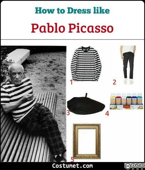 Picasso Costume, Picasso Kids, World Art Day, Black Berets, Weeping Woman, Dora Maar, Black Beret, Picasso Paintings, Checkered Pants