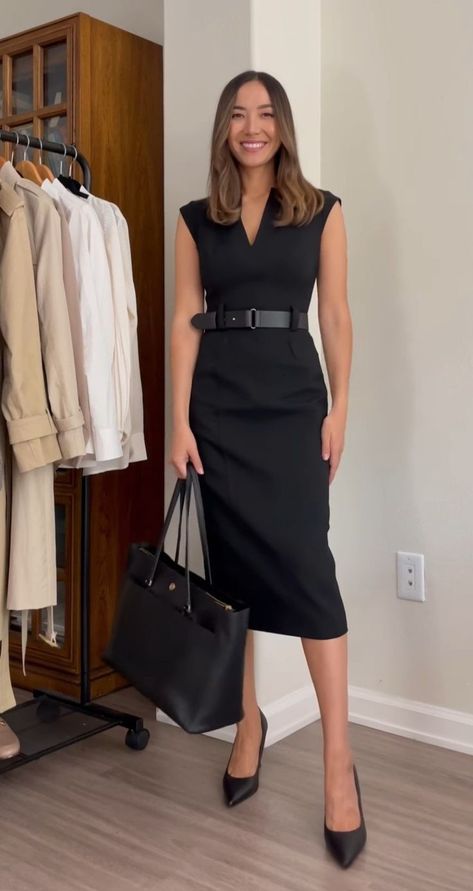 Office Wear Wardrobe, Formal Business Attire Women Dresses, Business Professional Outfits Petite, Client Dinner Outfit, Business Formal Women Dress, Professional Outfits Women Dress, Corporate Attire Women Dress, Office Dresses For Women Classy Chic, Women Professional Dress