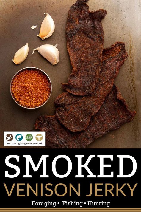 Ground Venison Jerky Recipe, Homemade Jaffa Cakes, Deer Jerky Recipe, Venison Jerky Recipe, Smoked Venison, Smoked Jerky, Venison Jerky, Jerky Recipe, Deer Recipes