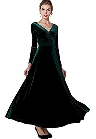 Winter Gown, Winter Ball Dresses, Winter Wedding Guest Dress, Maxi Dress Winter, Velvet Dress Long, Long Sleeve Velvet Dress, Formal Dresses For Women, Green Velvet, Ball Dresses