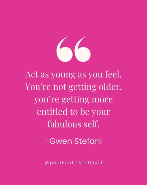 The secret to aging gracefully…Embrace every moment! 🌸Age is just a number, and you’re not just getting older, you’re leveling up to be your most fabulous self! 🍾Let’s celebrate the wisdom and beauty that comes with every passing year. ✨ Double tap if you’re ready to embrace your inner youth and live life to the fullest! 💖 Don’t forget to hit that follow button for more daily inspiration like this! #PearlandRose #AgelessBeauty #EmbraceYourFabulousSelf #womensupportingwomen #midlifere... Getting Older Quotes Women, Growing Older Quotes, Older Quotes, Getting Older Quotes, Aging Quotes, Living Life To The Fullest, Age Is Just A Number, Growing Older, Leveling Up