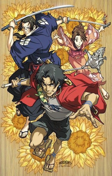 Tags: Anime, Samurai Champloo, Mugen (Samurai Champloo), Kasumi Fuu, Jin (Samurai Champloo) Samurai Anime, Samurai Champloo, Japon Illustration, Samurai Art, Me Anime, Japanese Animation, Fanarts Anime, Art Anime, Awesome Anime