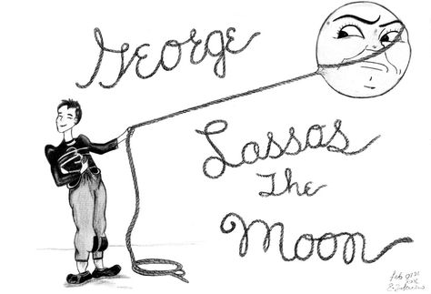 George Lassos the Moon.  Nuff said. The Moon Drawing, Old Hollywood Decor, Hollywood Decor, Valentine Wall Art, Lasso The Moon, George Bailey, It’s A Wonderful Life, Drawing Wall Art, It's A Wonderful Life