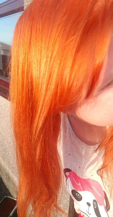 Bright Ginger Hair Color, Copper Orange Hair, Bright Orange Hair, Bright Copper Hair, Garnier Olia, Pretty Red Hair, Character Features, Ginger Hair Color, Bright Copper