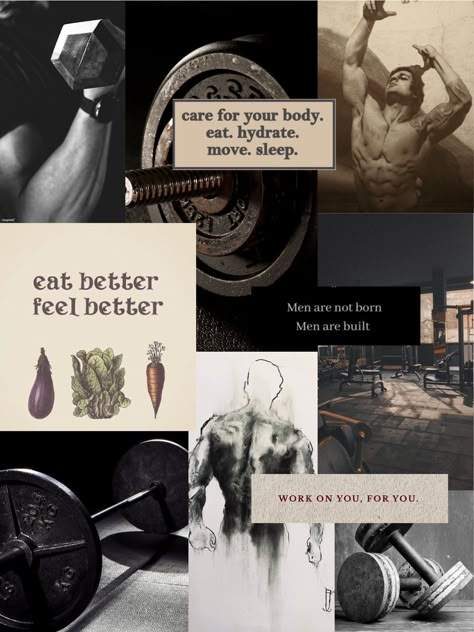 Bodybuilding Vision Board, Healthy Body For Vision Board Men, Men 2024 Vision Board, Gym Vision Board Men, Mens Fitness Goals, Fit Body For Vision Board Men, Man Vision Board Ideas, Mens Healthy Lifestyle, Motivational Quotes Gym Fitness Goals