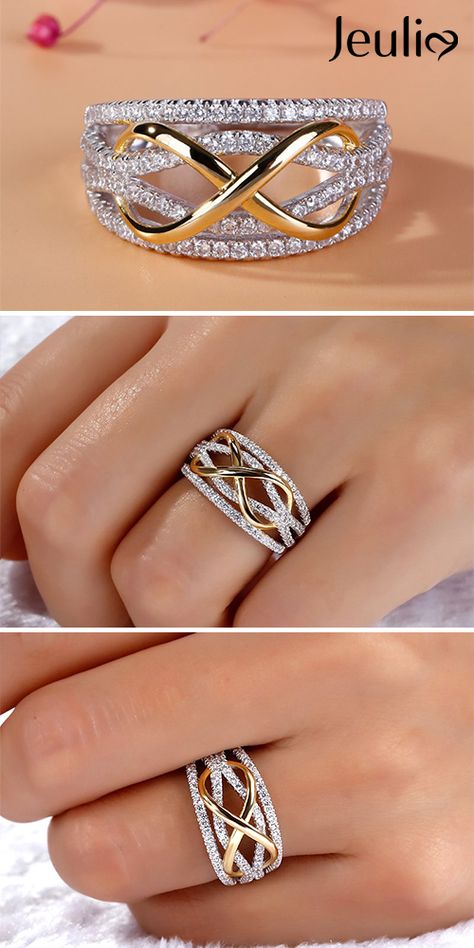 Infinity Ring Design For Women, Yellow Stone Rings For Women, Gold Ring Bands For Women, Pretty Rings Unique, Unique Gold Rings For Women, Diamond Ring Designs Unique For Women, Unique Diamond Rings Classy, Gold Band Rings Women, Gold Ring Designs Unique For Women