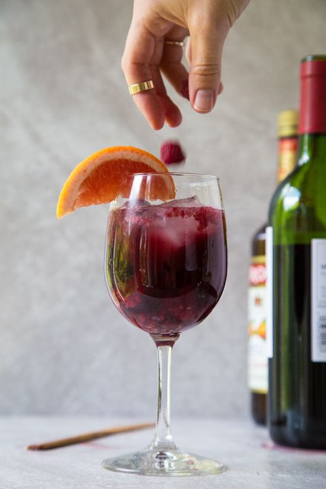 Turn any glass of wine into sangria in 4 steps. Recipe makes one drink for one lazy girl, but easily doubled, tripled, pitcher-ed. Enjoy! @DessertForTwo Cocktail Margarita, Dessert For Two, Sangria Recipes, Club Soda, Lazy Girl, Adult Drinks, Sangria, Mojito, Yummy Drinks