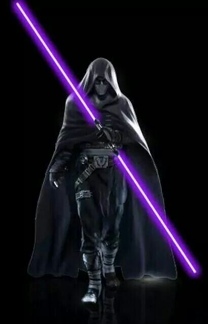 Purple lightsaber Star Wars Purple Lightsaber, Purple Lightsaber, Darth Revan, Grey Jedi, Sabre Laser, Star Wars Sith, Star Wars The Old, Jedi Sith, Star Wars Characters Pictures