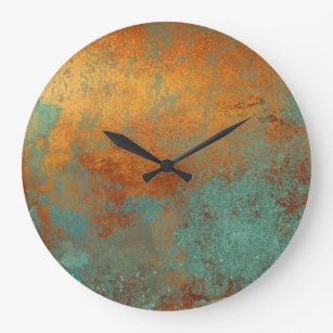 Modern Wall Clock Design, Wall Clock Design Ideas, Creative Wall Clock, Clock Design Ideas, Copper Wall Art, Clock Gift, Unique Clocks, Wall Clock Design, Copper Art