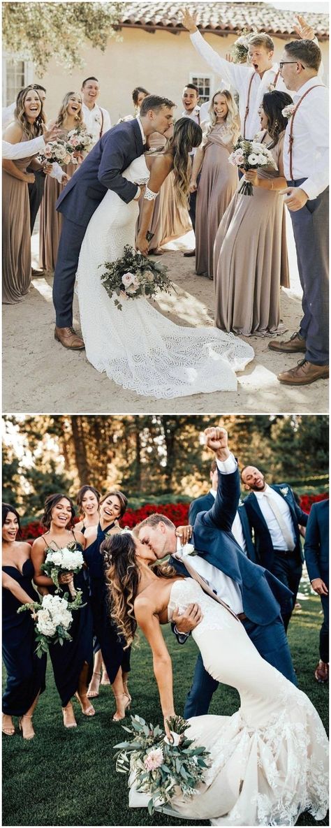 Wedding Party Poses, Wedding Photo List, Wedding Shot List, Wedding Photography Checklist, Wedding Portrait Poses, Unique Wedding Photos, Wedding Picture Poses, Bridesmaids Photos, Wedding Kiss