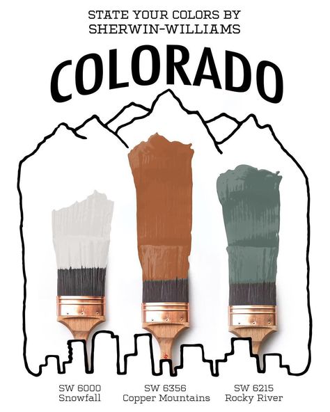 SherwinWilliams on Instagram: “Driftin' through riverways, conquering mountain peaks, or trekking desert dunes—no matter what terrain you crave, Colorado has you covered.…” Cozy Mountain Home, River House Decor, Sherman Williams, Desert Dunes, Copper Mountain, Rocky River, Neutral Paint Colors, Sherwin Williams Paint Colors, Paint Color Palettes