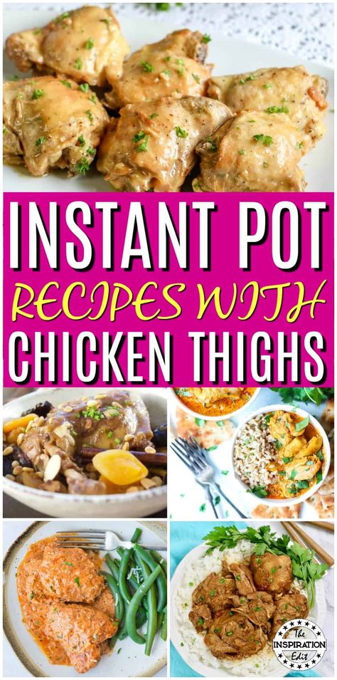 Instant Pot Chicken Thigh Recipes, Honey Mustard Chicken Thighs, Instant Pot Chicken Recipes, Mustard Chicken Thighs, Chicken Thighs Dinner, Quick Delicious Dinner, Easy Chicken Thigh Recipes, Pressure Cooker Chicken, Boneless Chicken Thigh Recipes