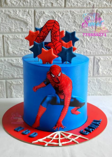 Spiderman Birthday Cake Buttercream, Spiderman Cake Designs For Kids, Dort Spiderman, Spiderman Cake Birthday For Kids, Spiderman Cake Design, Spiderman Birthday Cake Ideas, Birthday Decor For Him, Spiderman Cakes, Spider Man Cake