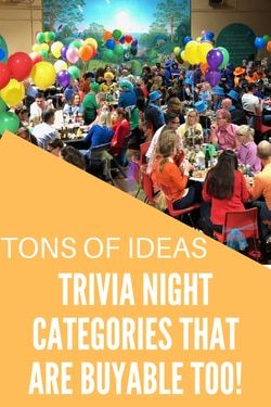 Trivia Night Fundraiser, Youth Group Events, Fundraiser Themes, Trivia Categories, Baseball Fundraiser, Large Group Games, Team Theme, Senior Games, Movie Categories