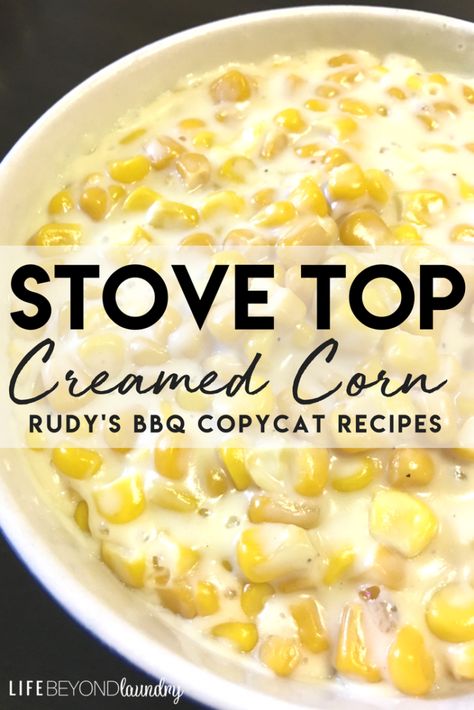 This tastes exactly like Rudy’s Creamed Corn! I must admit, I was pretty proud of myself when I heard the compliments last night. This. stuff. is . AMAZING! And it was quick and easy too! Ingredients: 20 ounces corn (either can corn, drained or frozen corn, thawed. Either works) 1 cup heavy cream 1 … Continue reading Stove Top Creamed Corn Rudys Creamed Corn, Creamed Corn Recipe Easy, Corn Recipes Side Dishes, Can Corn, Creamed Corn Recipes, Cream Corn, Corn Dishes, Cajun Food, Corn Recipe