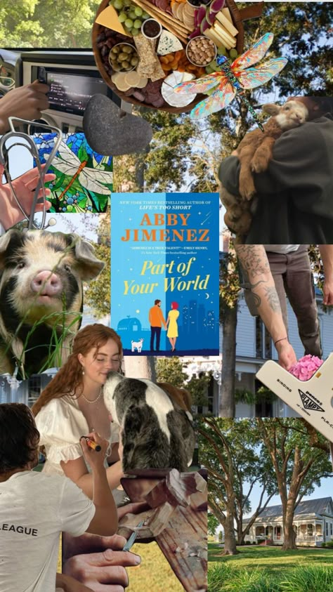 Part of your world by Abby Jimenez Abby Jimenez, Part Of Your World, Reading Area, Book People, Book Posters, Character Aesthetic, Yours Truly, Book Characters, Life Is Short