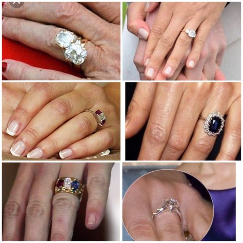 Royal Engagement rings Queen Margrethe Denmark Princess Megan England Crown Princess Mary Denmark Crown Princess Kate England Princess Marie Danmark Crown Princess Victoria Sweden Royal Rings Queens, Denmark Wedding, Royal Engagement Rings, Jewelry Vault, Royal Rings, Princess Marie Of Denmark, Royal Christmas, Jewelry Girl, Royal Tiaras